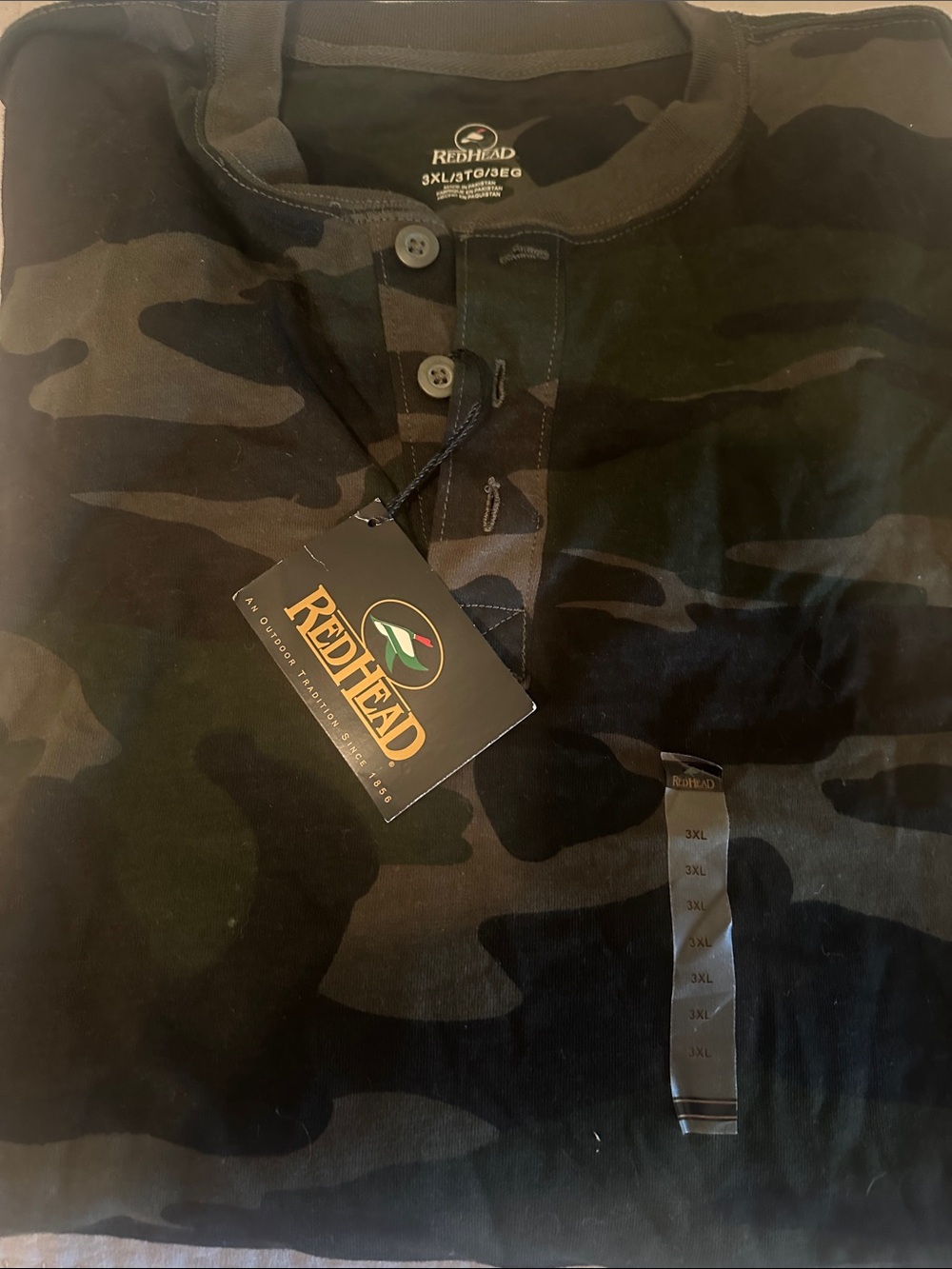 NWT Hunting Thermal sleeve RedHead Men's Camo Long Sleeve Shirt -Big Tall
